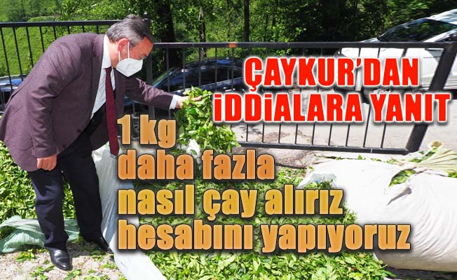 ÇAYKUR: ”1kg fazla çay nasıl alırız hesabını yapıyoruz”