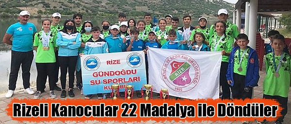 Rizeli Kanocular 22 madalya ile döndüler