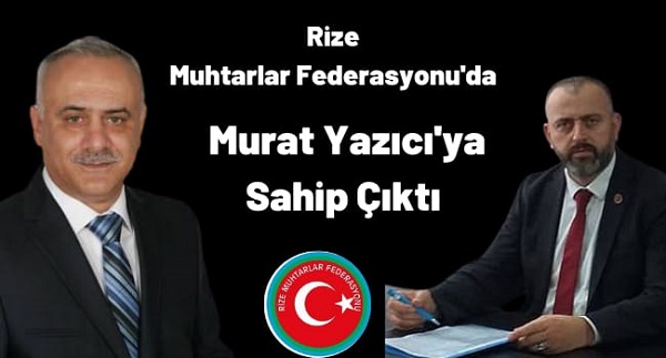 Murat Yazıcı’ya İkinci Destek Rize Muhtarlar Federasyonu Başkanı Maşalacı’dan Geldi