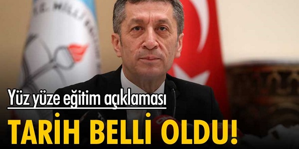 Ziya Selçuk’tan yüz yüze eğitim açıklaması