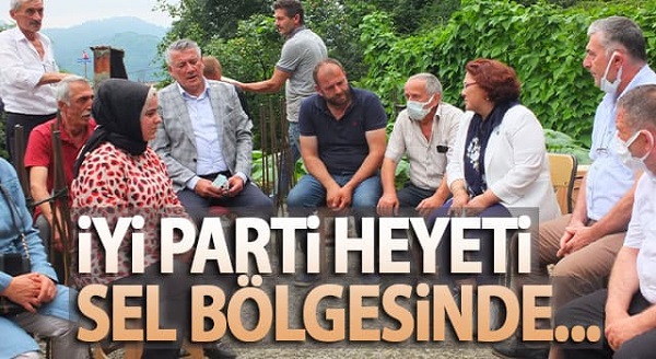 İYİ PARTİ HEYETİ SEL BÖLGESİNDE