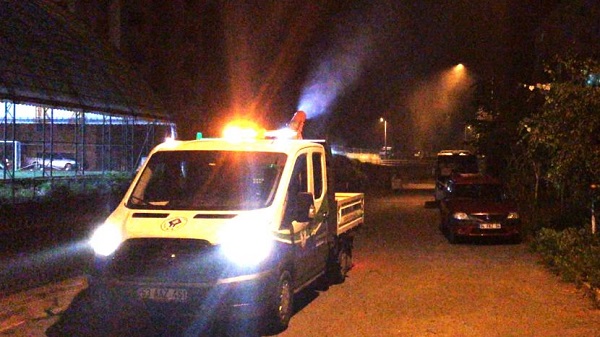 RİZE BELEDİYESİ SİVRİSİNEKLE VE HAŞEREYLE MÜCADELE ÇALIŞMALARINA ARALIKSIZ DEVAM EDİYOR