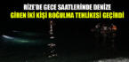 Rize’de gece denizde boğulma tehlikesi