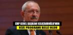 CHP Genel Başkanı Kılıçdaroğlu’nun Rize Programı Belli Oldu