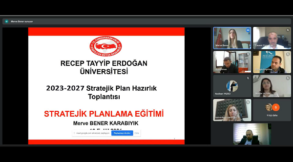 RTEÜ’ de Stratejik Planlama Eğitimi Gerçekleştirildi