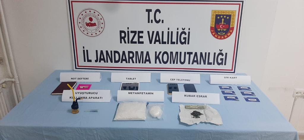 Rize’de uyuşturucu operasyonunda 2 şüpheli gözaltına alındı
