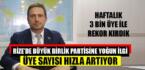 Rize’de BBP’ye yoğun ilgi, üye sayısı hızla artıyor