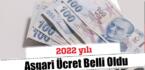 2022 ASGARİ ÜCRET BELLİ OLDU