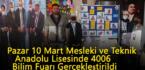 Pazar 10 Mart Mesleki ve Teknik Anadolu Lisesinde 4006 Bilim Fuarı Gerçekleştirildi