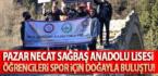 Pazar Necat Sağbaş Anadolu Lisesi öğrencileri Spor için doğayla buluştu