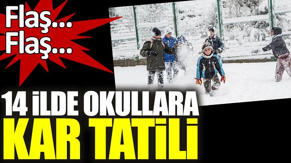 14 ilde okullara kar tatili (21 Ocak Cuma hangi illerde okullar tatil edildi?)