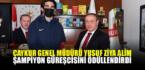 Genel Müdür Âlim, Şampiyon Güreşçisini Ödüllendirdi