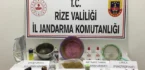 Rize Jandarması 1 yılda 50 kilo uyuşturucu yakaladı