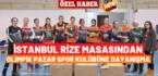 İstanbul Rize Masasından Olimpik Pazar Spor Kulübüne Dayanışma