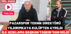 Pazarspor’da teknik direktör Yıldırımkaya görevi bıraktı