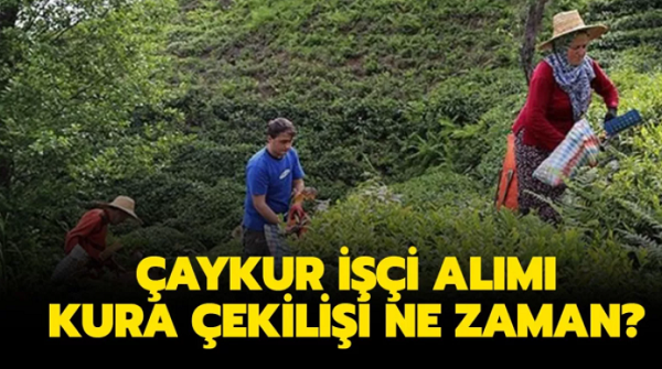 Çaykur işçi alımı kurası ne zaman? Çaykur işçi alımı sonuçları için gözler kura çekilişinde