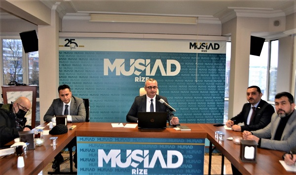 RİZE MÜSİAD YÖNETİMİ, EKONOMİK HEDEFLERİNİ VE FAALİYETLERİNİ BASINA TANITTI