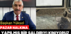 Pazar’da Durağın Camlarını Kırdılar