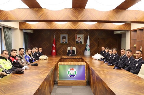 Vali Çeber’e Polis Haftası Ziyareti