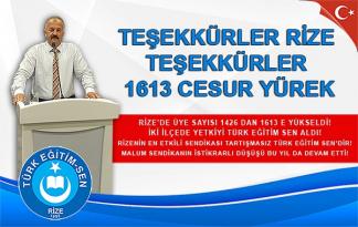 Başkan Köseoğlu ”Rize’de yetkiye bir adım kaldı!”