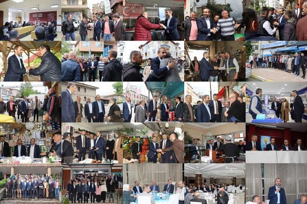 BAŞKAN ALİM TEŞEKKÜR ZİYARETLERİNE DEVAM EDİYOR