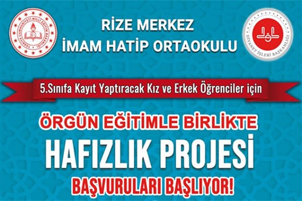 RİHO Hafızlık Sınıflarına Öğrenci Müracaatları Başladı