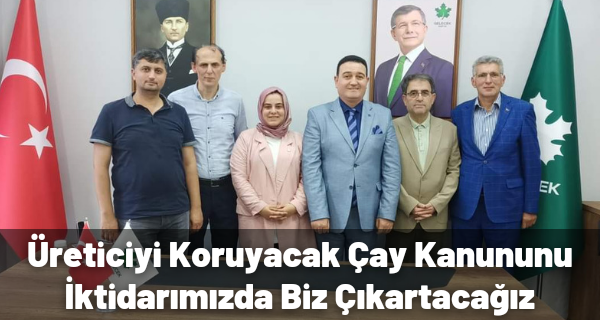 6’lı masa Rize İl başkanları Gelecek Partisinde buluştu