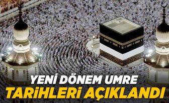 2022-2023 dönemi umre tarihleri açıklandı