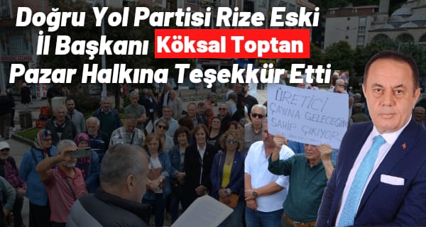 Köksal Toptan’dan teşekkür mesajı