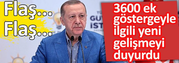 Cumhurbaşkanı Erdoğan ‘müjde’ diyerek açıkladı