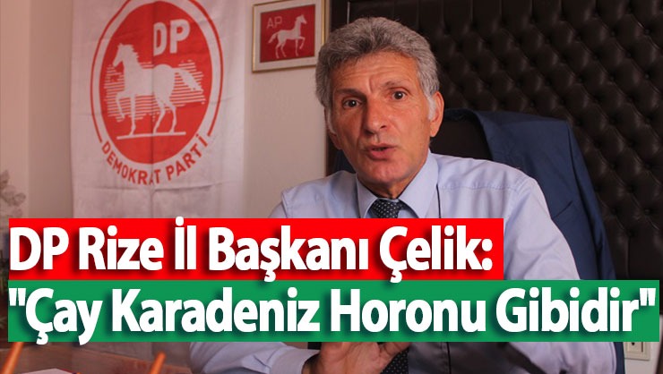 DP Rize İl Başkanı Çelik”Çay Karadeniz Horonu Gibidir”