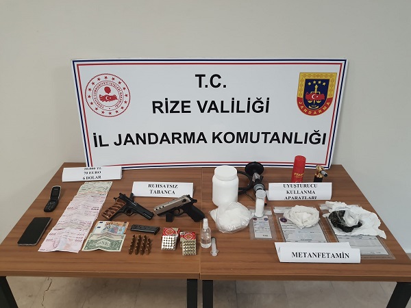 Rize’de uyuşturu operasyonda 1 kişi yakalandı
