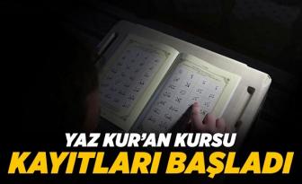 Yaz Kur’an Kursu kayıtları başladı