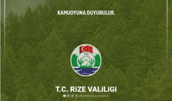 Rize’de ormanlık alanlara giriş-çıkışlar 31.08.2022 tarihine kadar yasaklandı