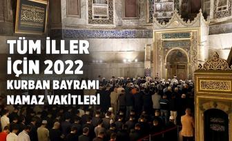 İl il kurban bayramı namazı saatleri