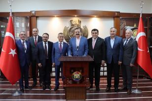 TOBB Başkanı M. Rifat Hisarcıklıoğlu, Vali Kemal Çeber’i Ziyaret Etti
