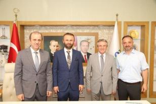 RTEÜ Rektörü Yılmaz’a Mevkidaşından Ziyaret