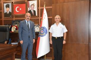 Rize İl Jandarma Komutanı Albay Güngör’den, Emniyet Müdürü Gökduman’a Ziyaret