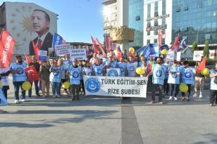 TÜRK EĞİTİM SEN RİZE’DEN SESLENDİ; “NE EKSİK NE FAZLA! TEK HEDEFİMİZ HAKKIMIZ OLANI ALMAKTIR!”