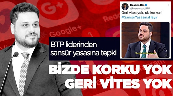 Hüseyin Baş: Bizde korku yok, geri vites yok !