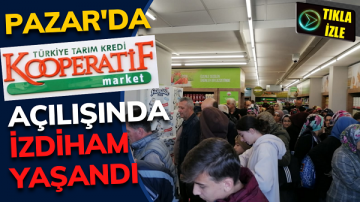 Pazar’da Tarım Kredi Kooperatif Marketi Dualarla Açıldı