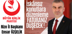 İl Başkanı Özçelik “İskânsız Konutlara Düzenleme, Faturanız Düşecek!”