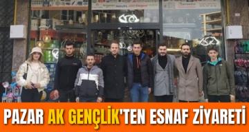 Ak Parti Pazar Gençlik Kolları’ndan esnaf ziyareti
