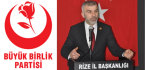 BBP Rize İl Başkanı Özçelik, “Üretim Yapılıyorsa Siyaset Bir Kenara Bırakılmalıdır”