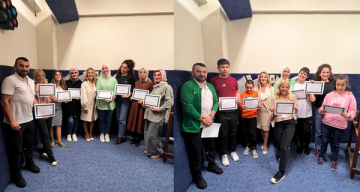 Feretiko bezi dokuyan özel öğrencilere belgeleri verildi