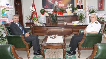 İl Jandarma Komutanından Milli Eğitim Müdürüne Hayırlı Olsun Ziyareti