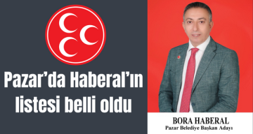 Pazar’da Haberal’ın listesi belli oldu