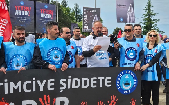 Türk Eğitim Sen Rize Şube Başkanı Köseoğlu: ”Eğitimde Şiddet Yasası Çıkarılsın”