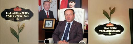 ÇAYKUR’dan Vefa Örneği: Zihni Derin ve Prof. Dr. Ali Rıza Erten’in İsimleri Toplantı Salonlarına Verildi