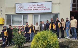 Opr. Dr. Talip Başak, Pazar’da 112 Çalışanlarının Taleplerini Dinledi